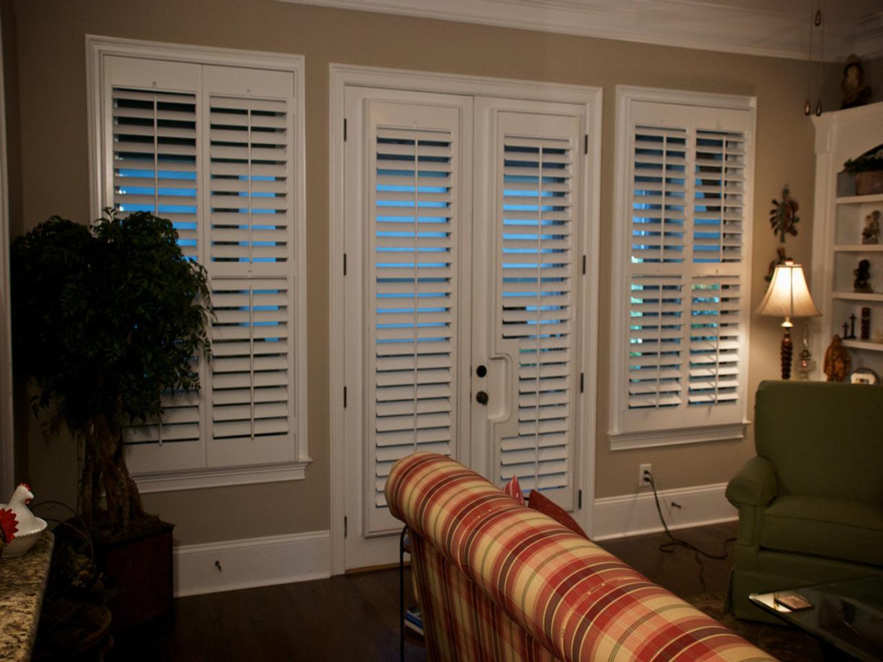 shutters in a living room