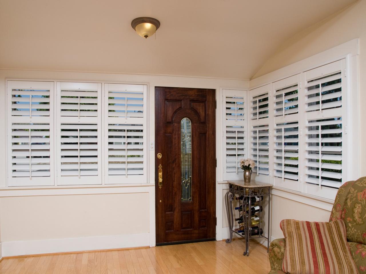 shutters in a living room