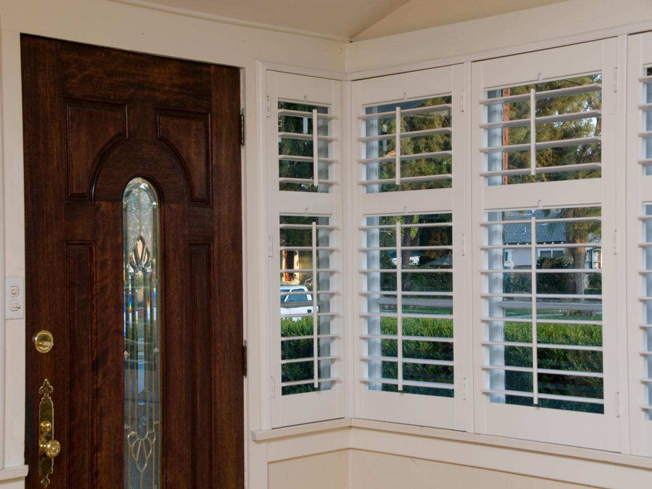 shutters in a living room