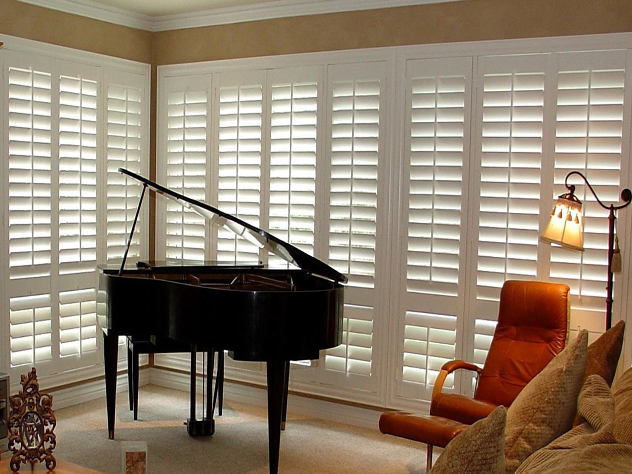 shutters in a living room