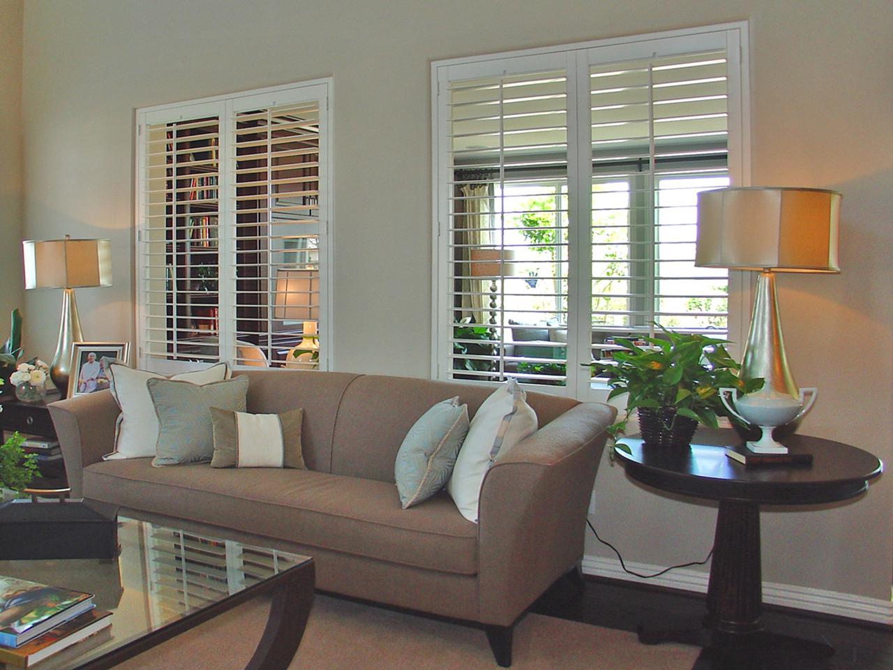 shutters in a living room