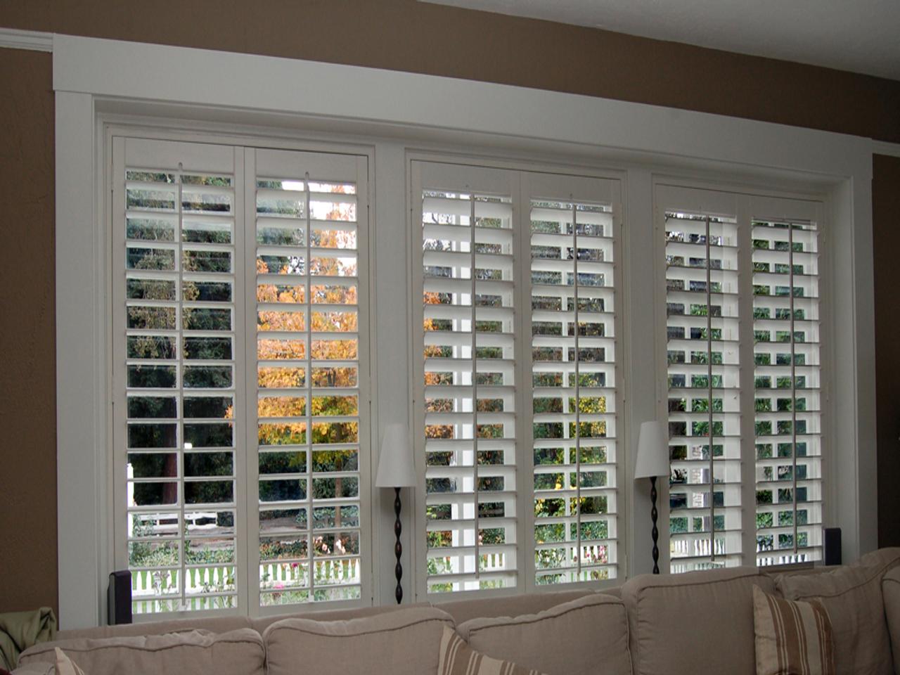 shutters in a living room