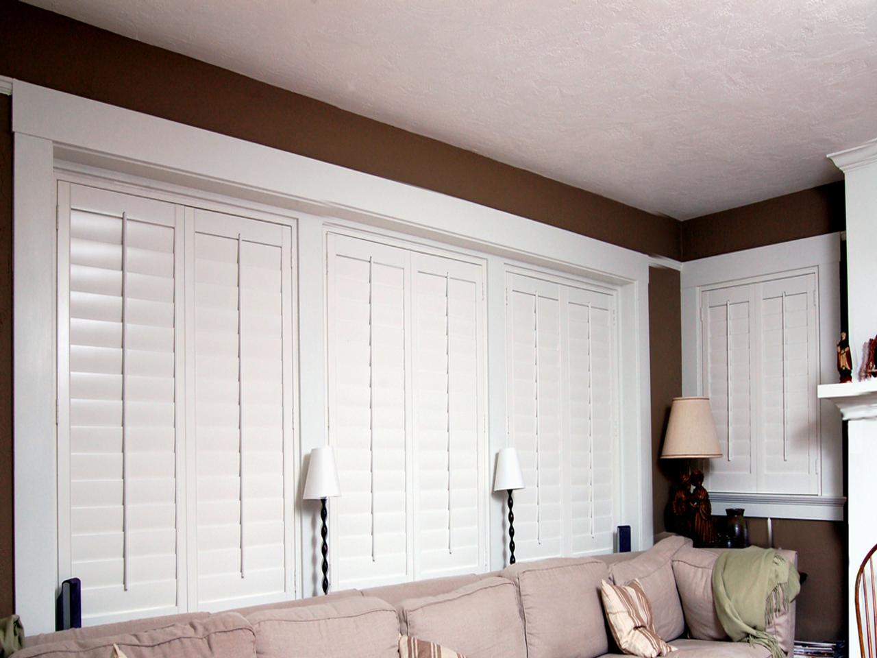 shutters in a living room