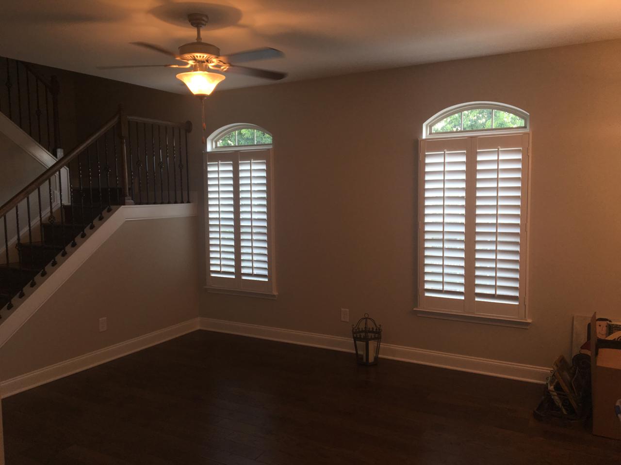 shutters in a living room