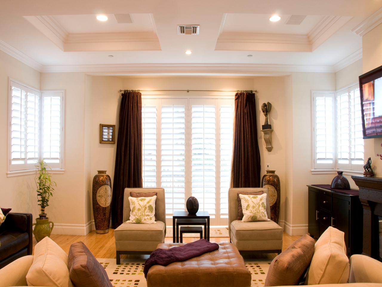 shutters in a living room