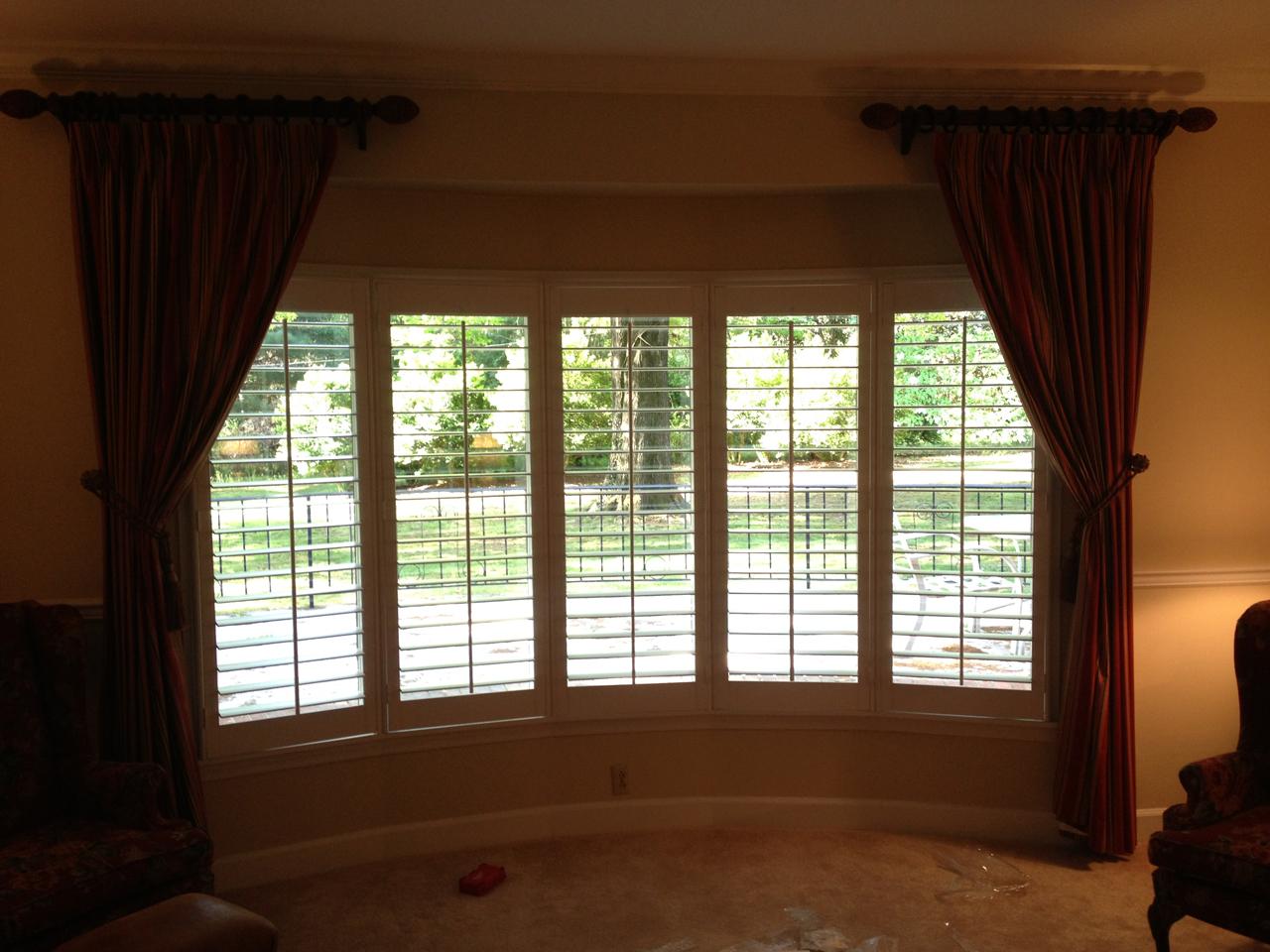 shutters in a living room