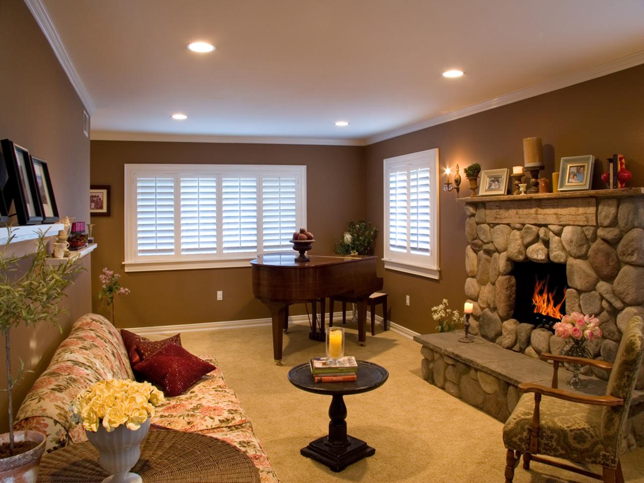 shutters in a living room