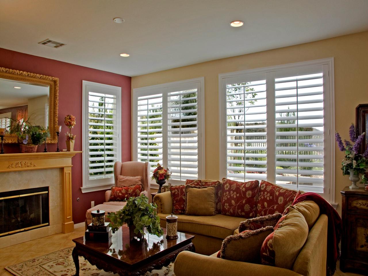 shutters in a living room