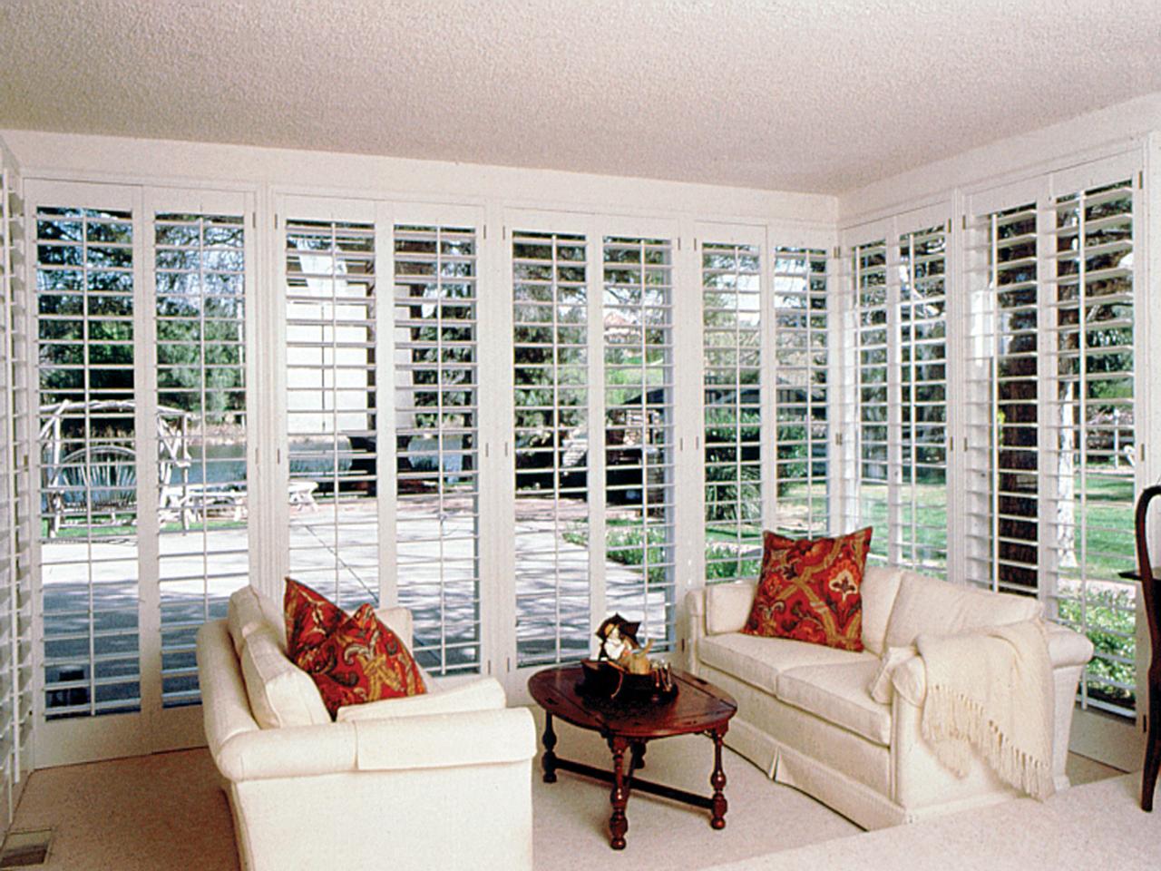 shutters in a living room