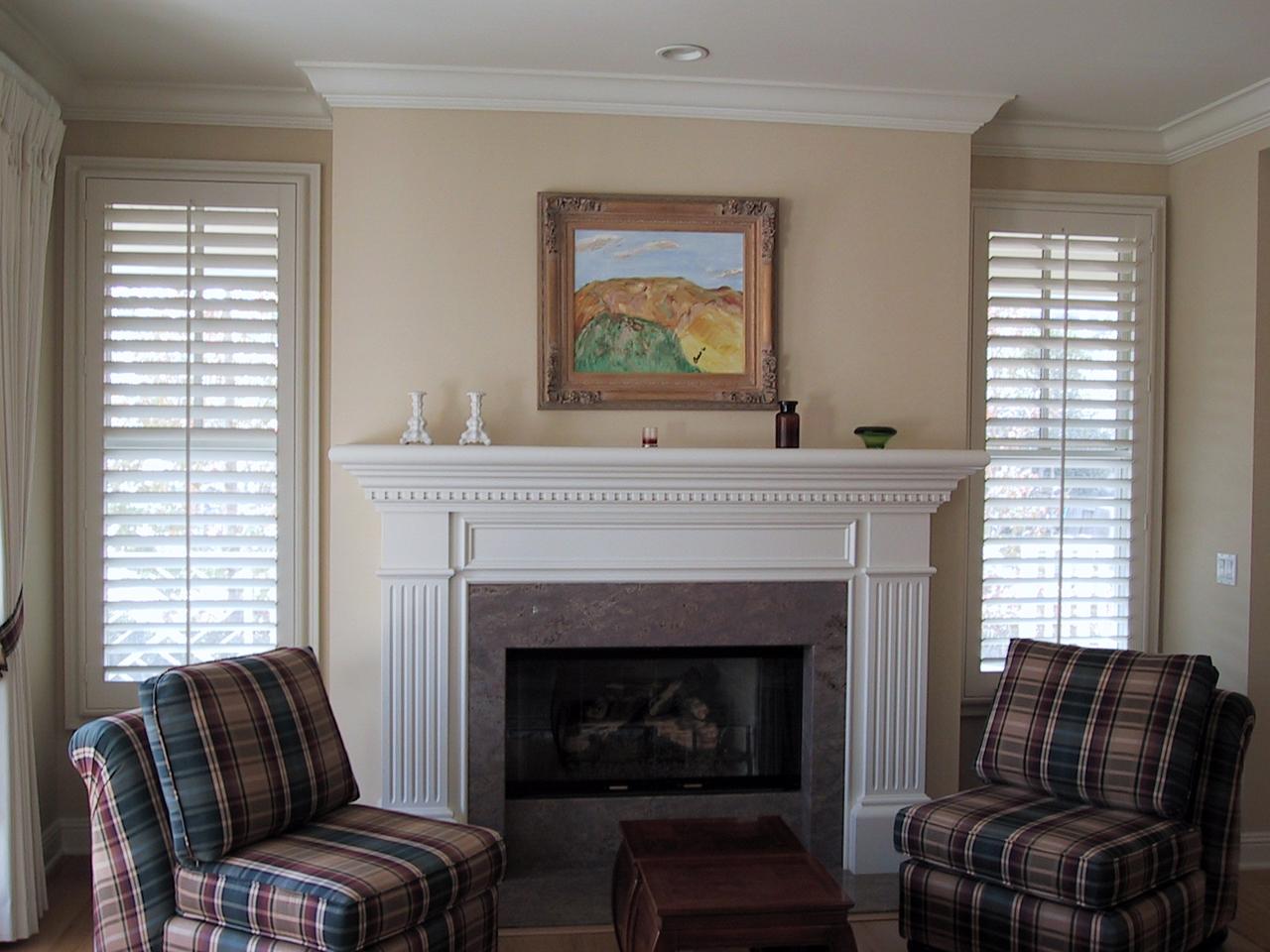 shutters in a living room