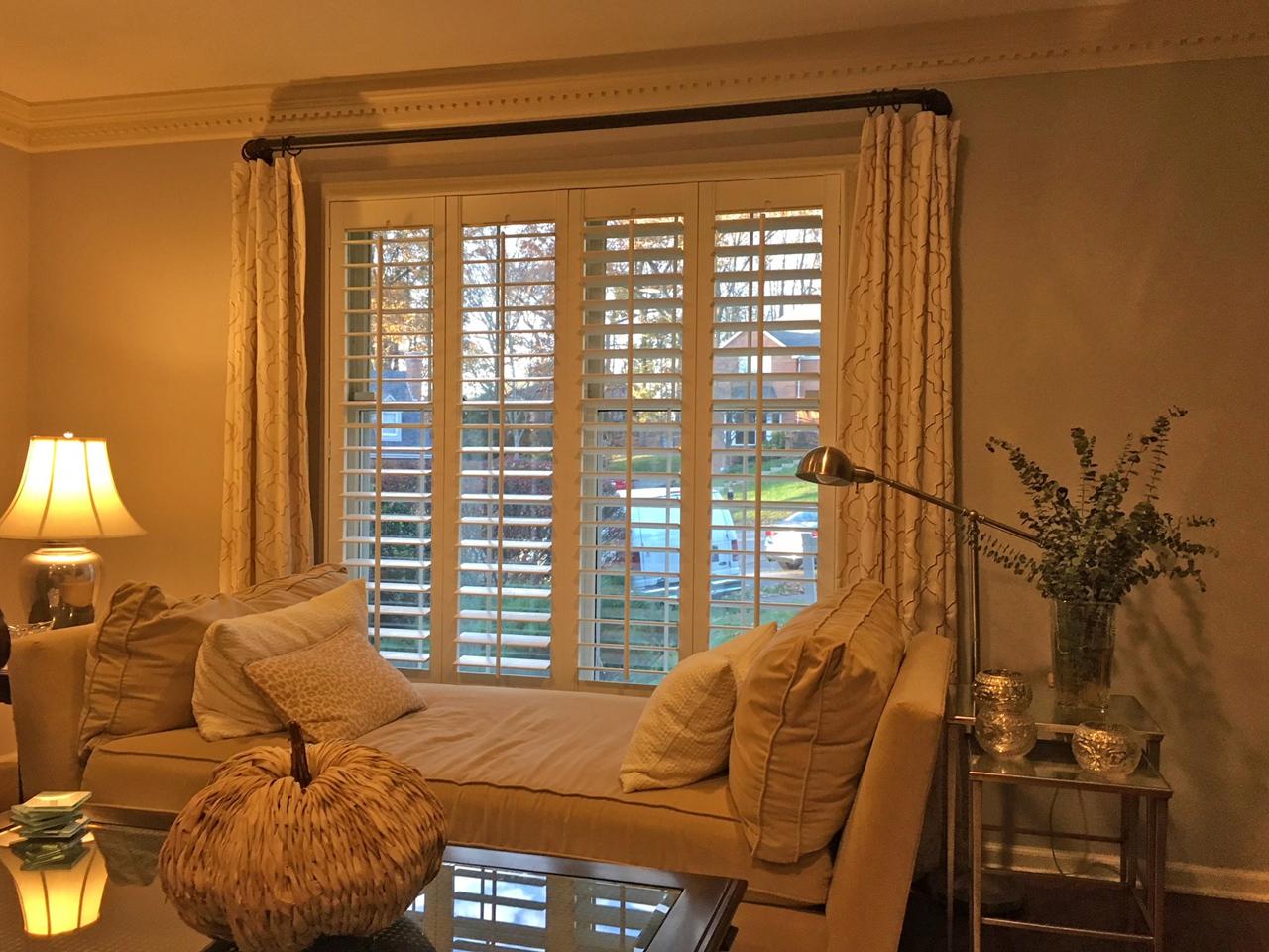 shutters in a living room