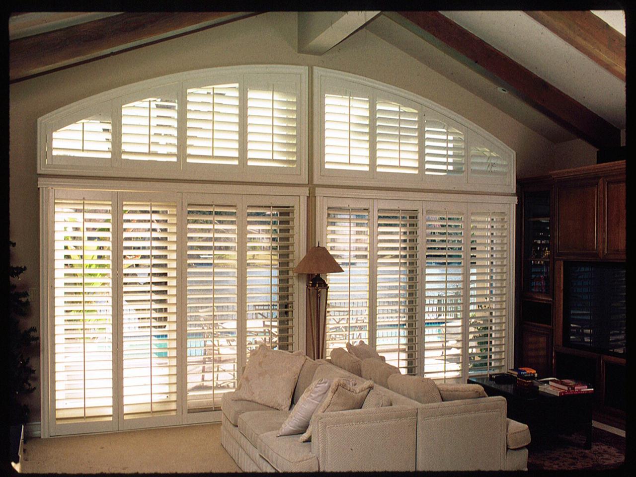 shutters in a living room