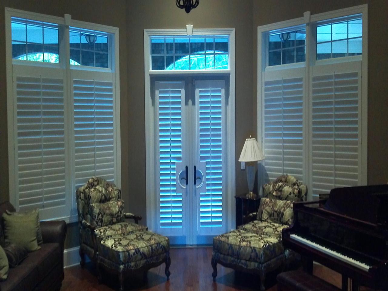 shutters in a living room