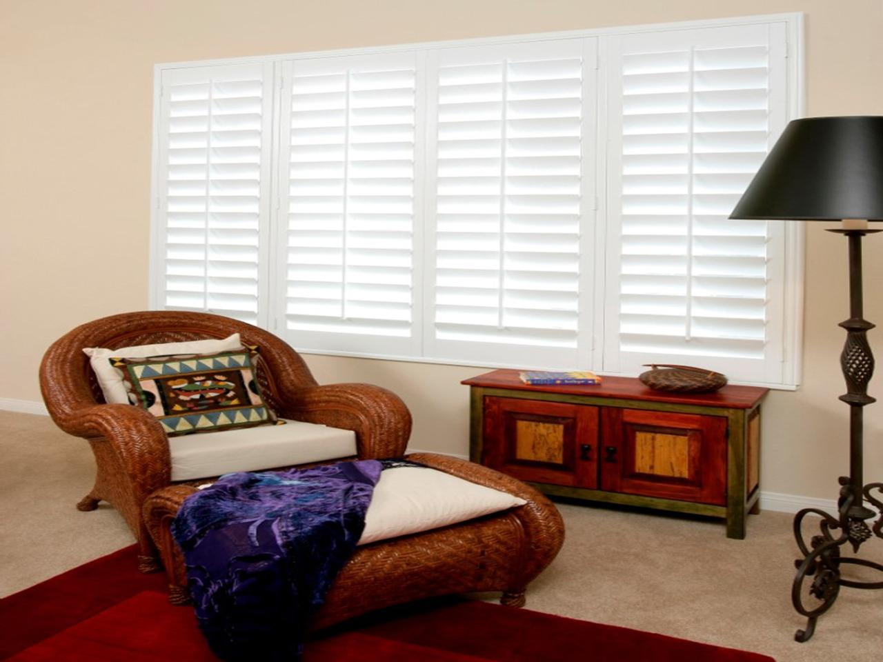 shutters in a living room