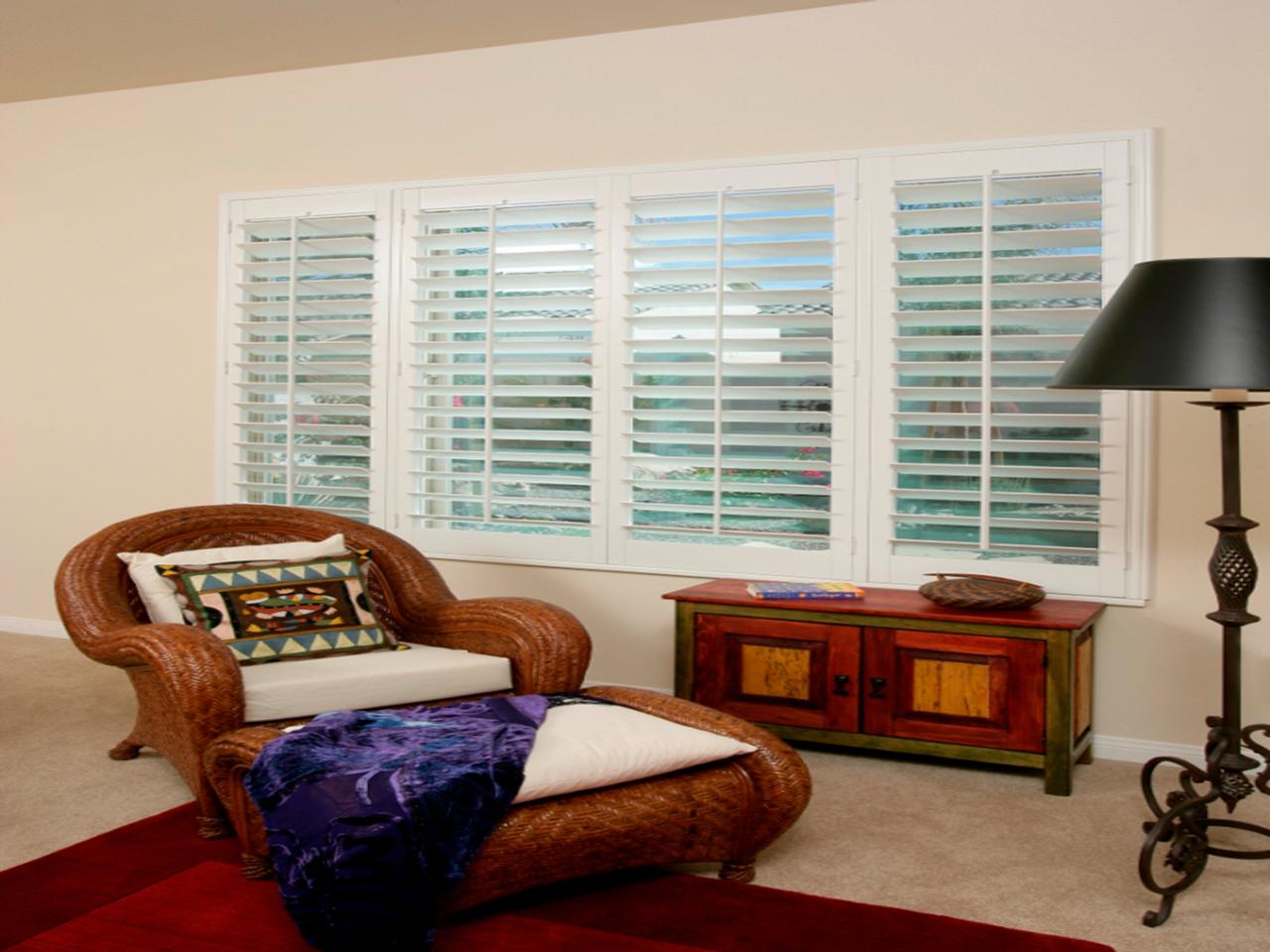 shutters in a living room