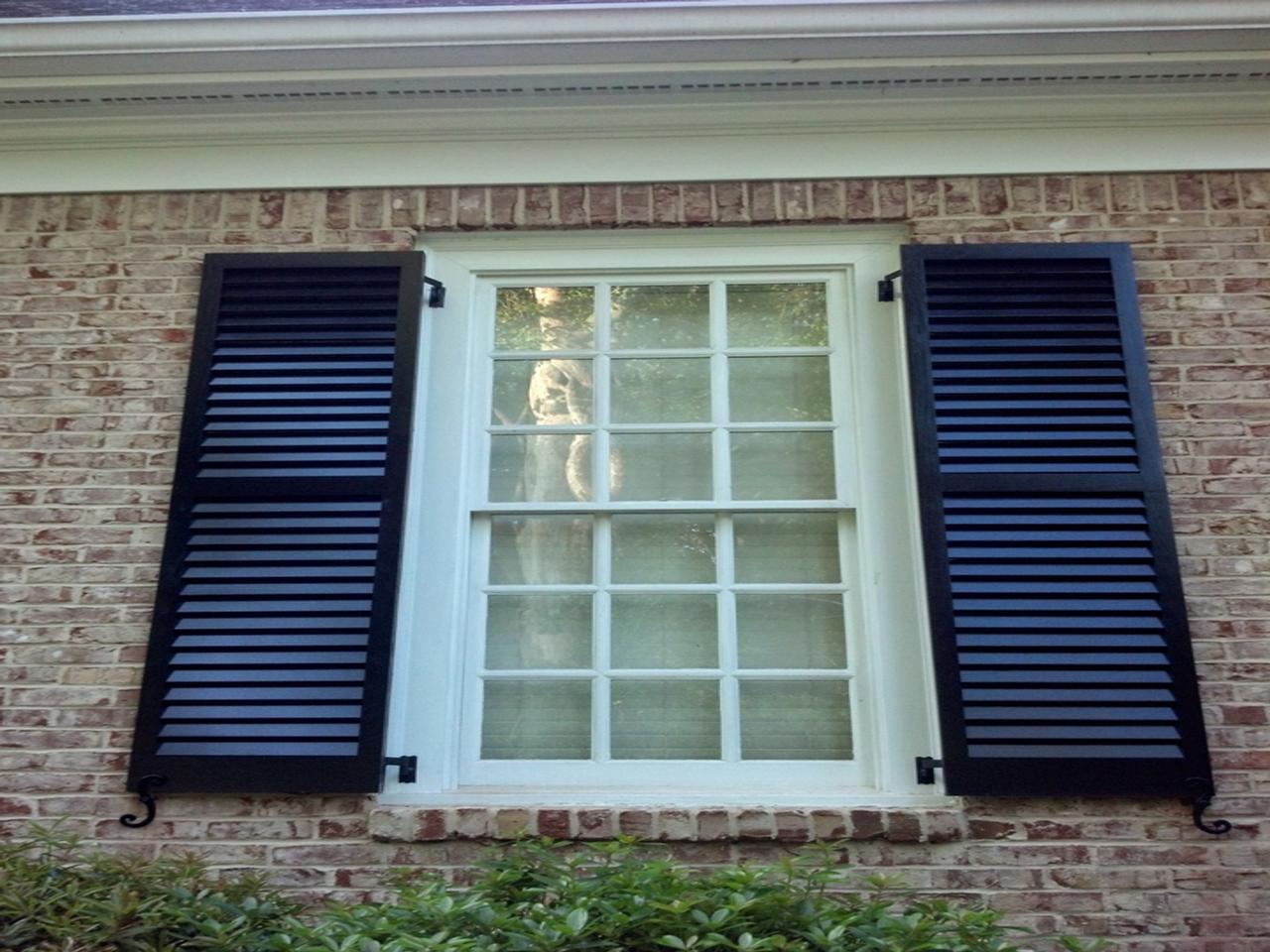 louvered exterior shutters