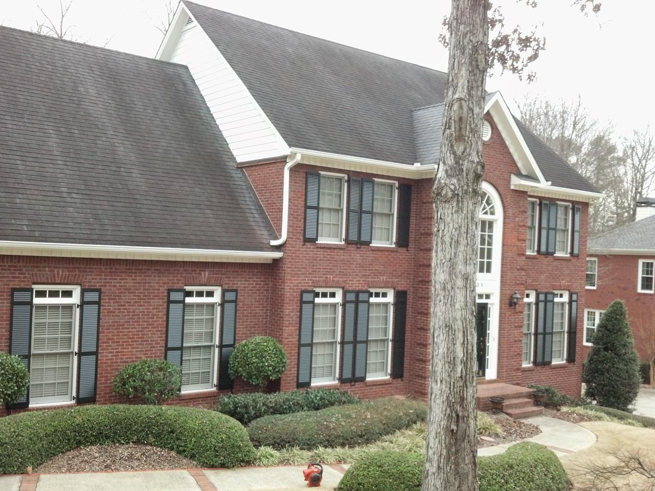 louvered exterior shutters