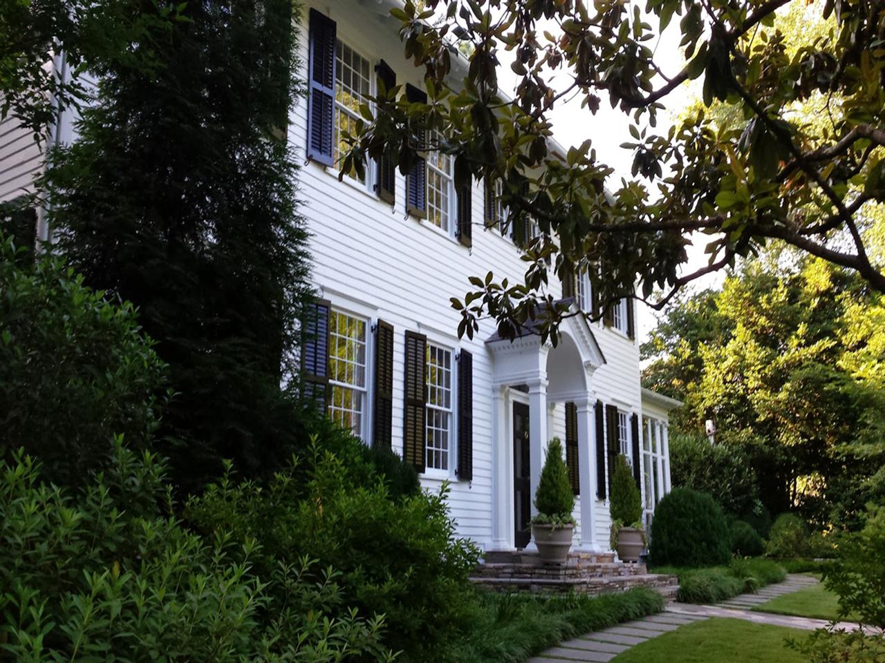 louvered exterior shutters