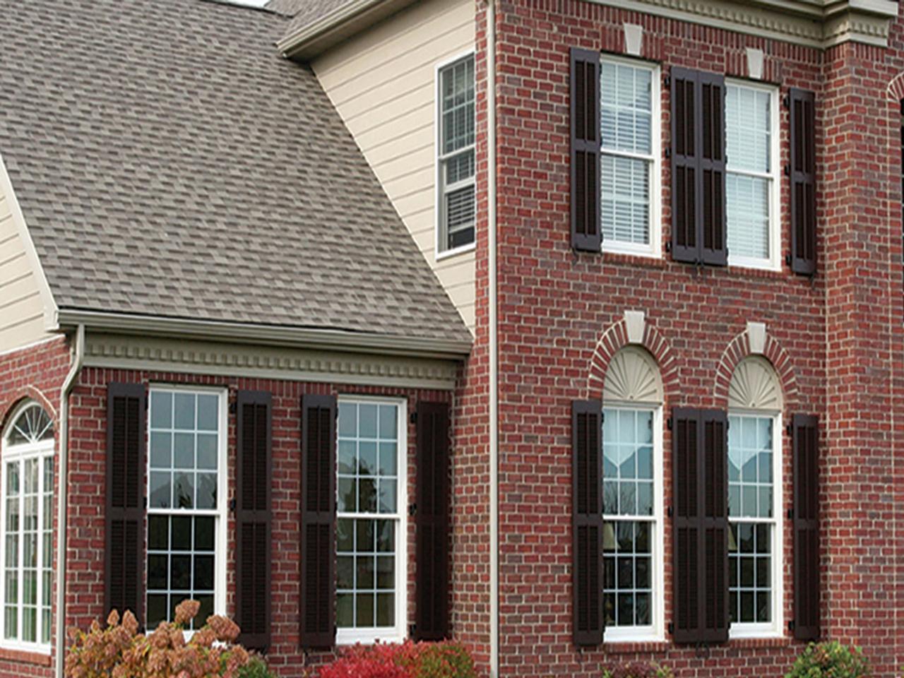 louvered exterior shutters