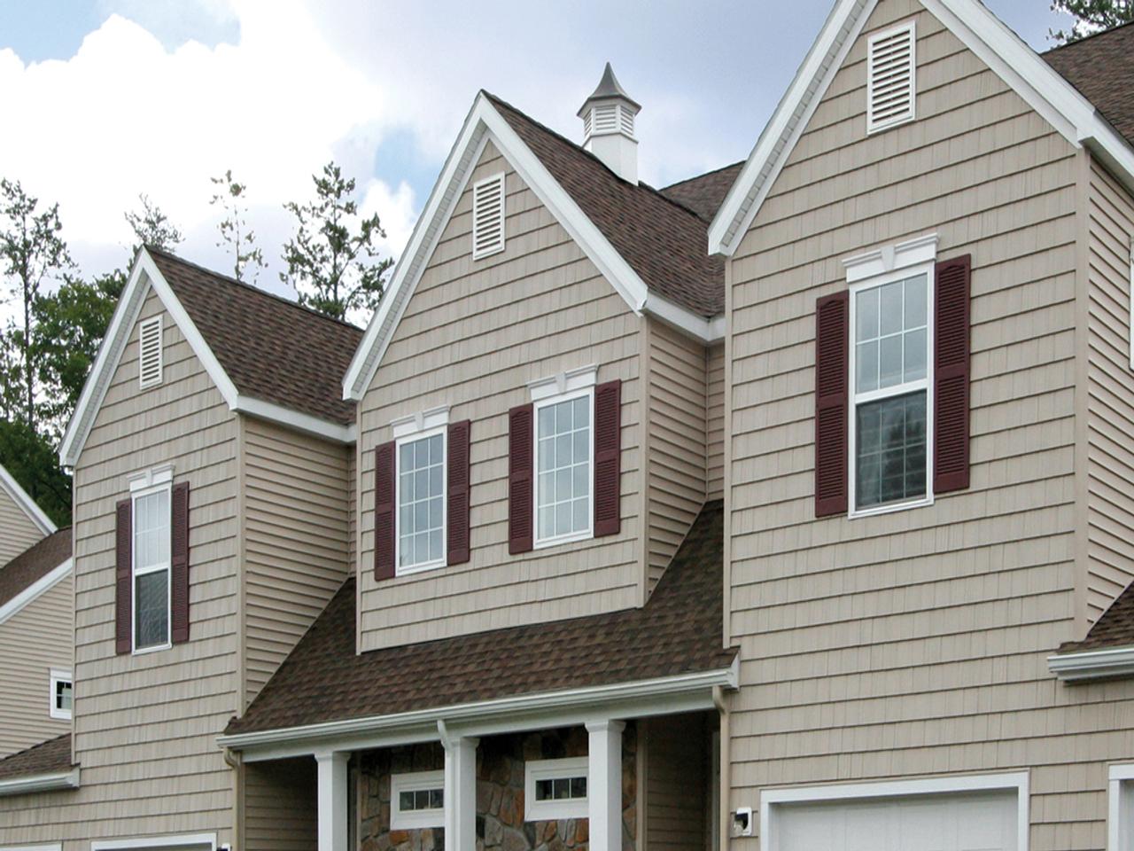 louvered exterior shutters