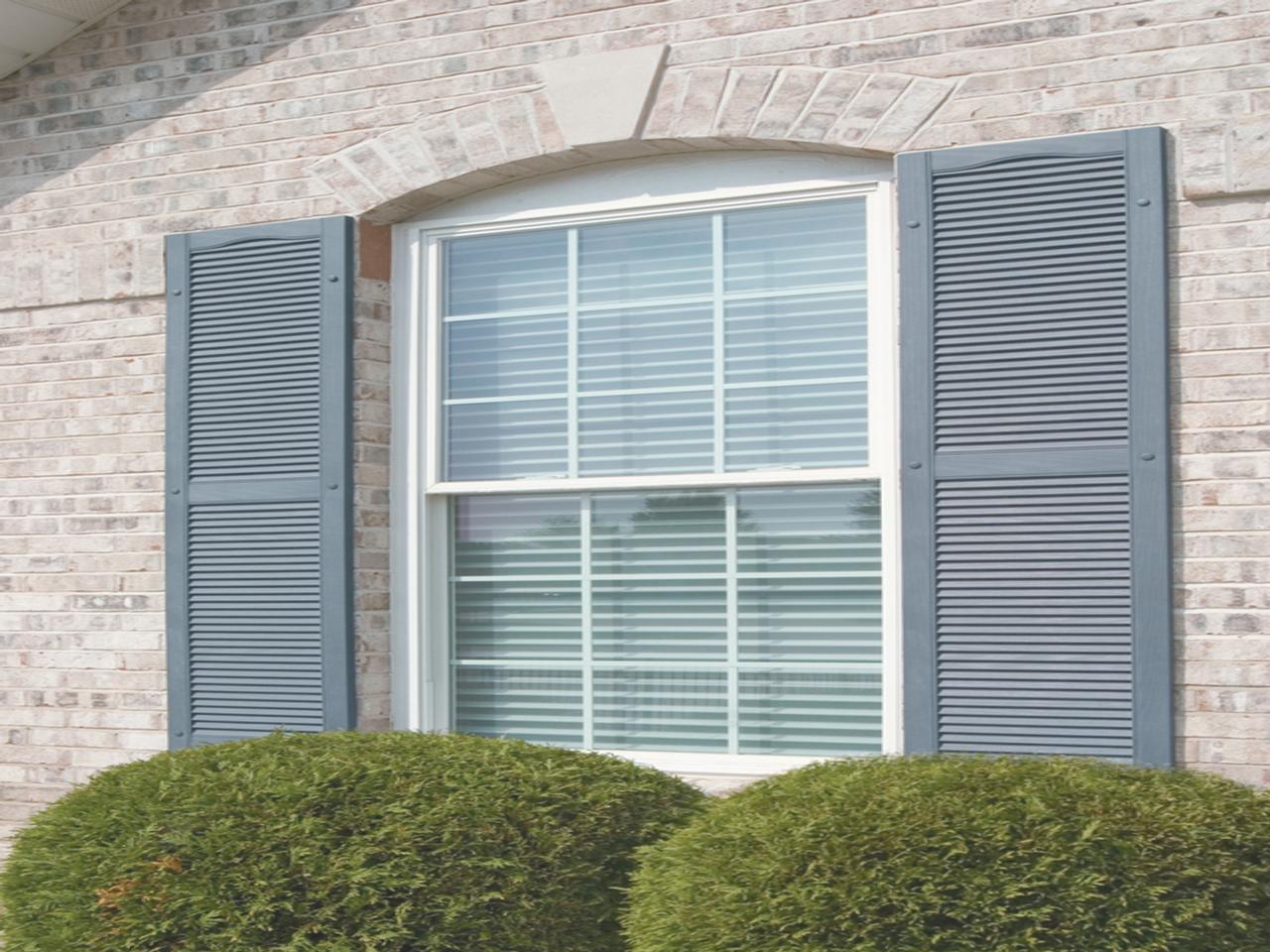 louvered exterior shutters