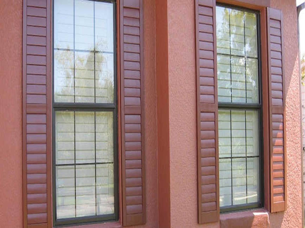 louvered exterior shutters