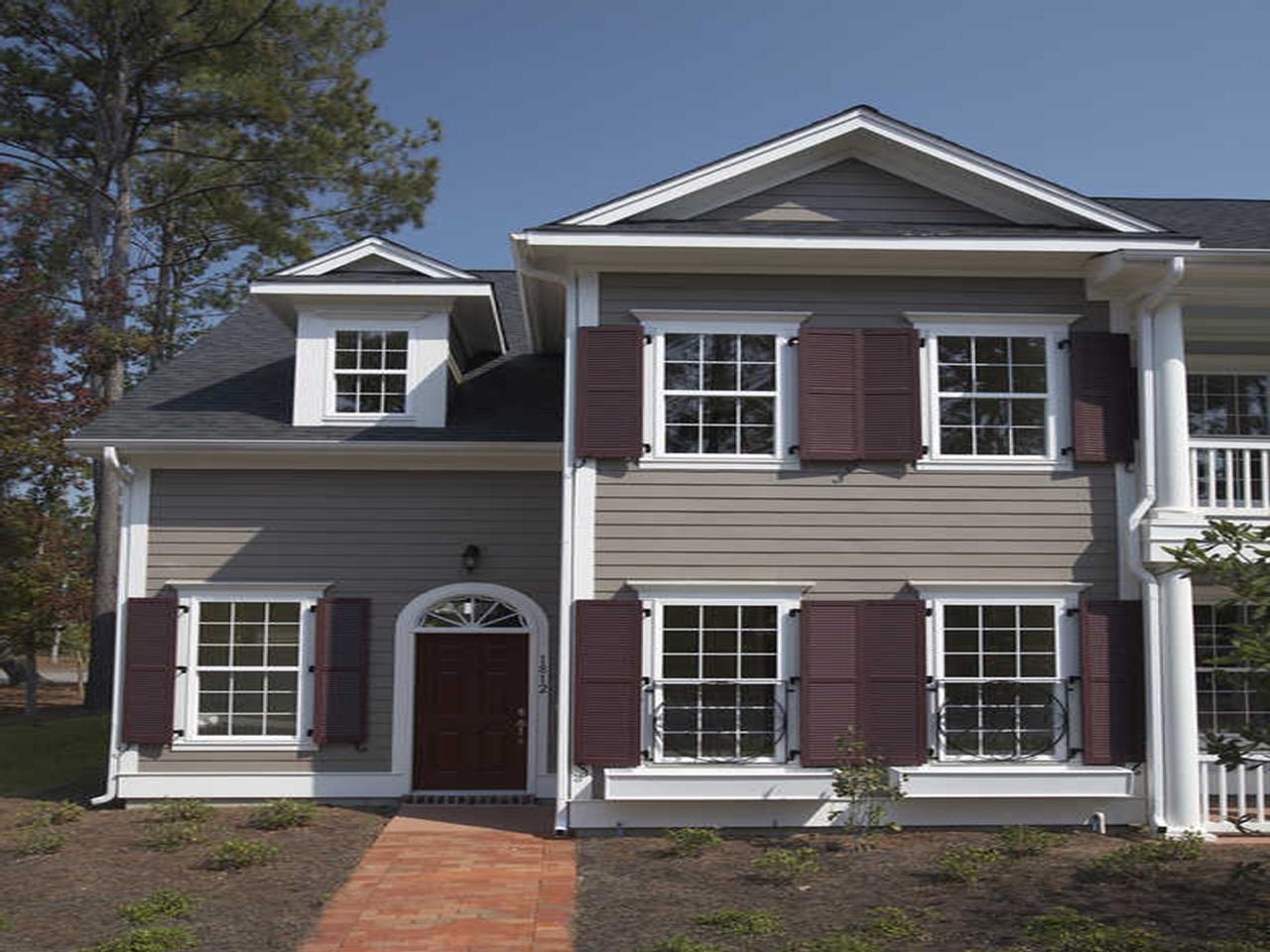 louvered exterior shutters