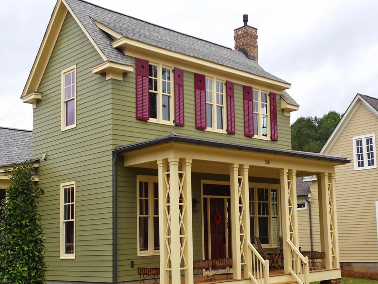 louvered exterior shutters