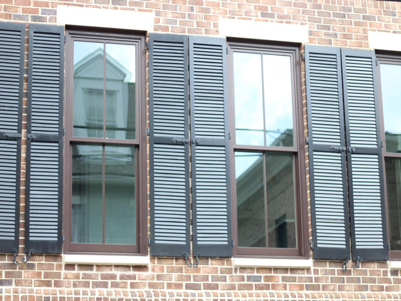 louvered exterior shutters