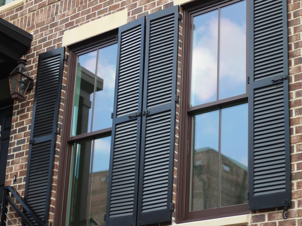 louvered exterior shutters