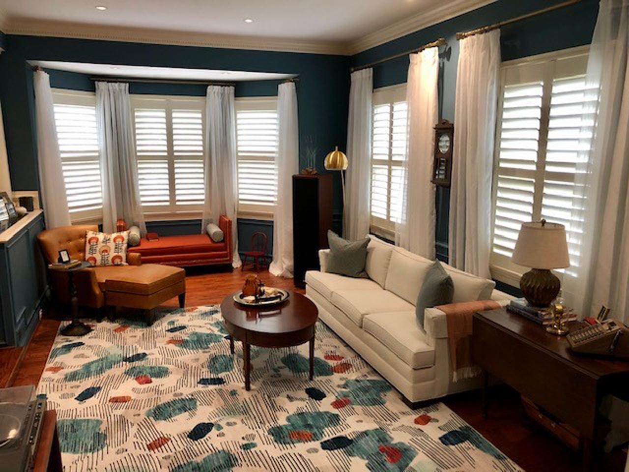 Shutters in living room