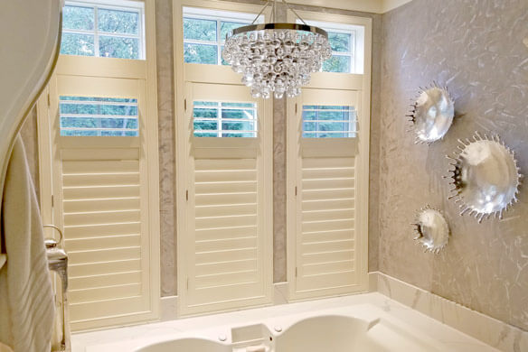 Heritage shutters in a kitchen nook