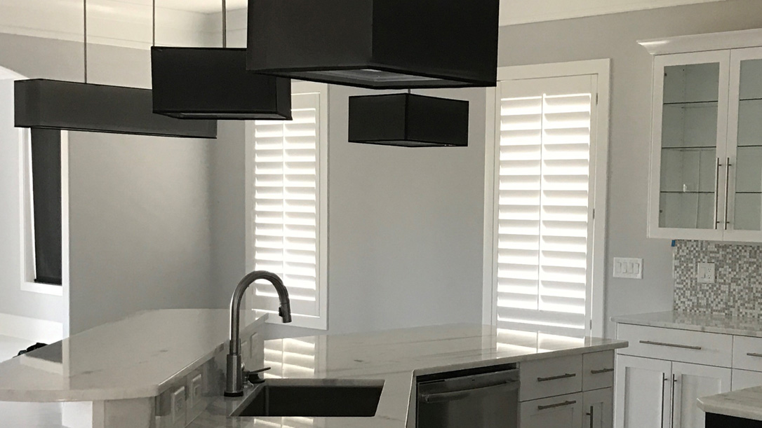 LouverWood Shutters in Kitchen