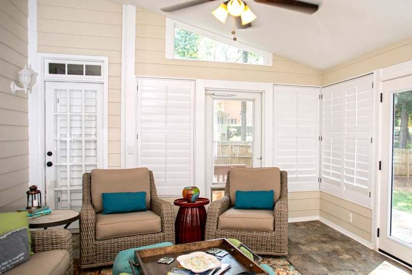 Louverwood Sunroom Patio Shutters