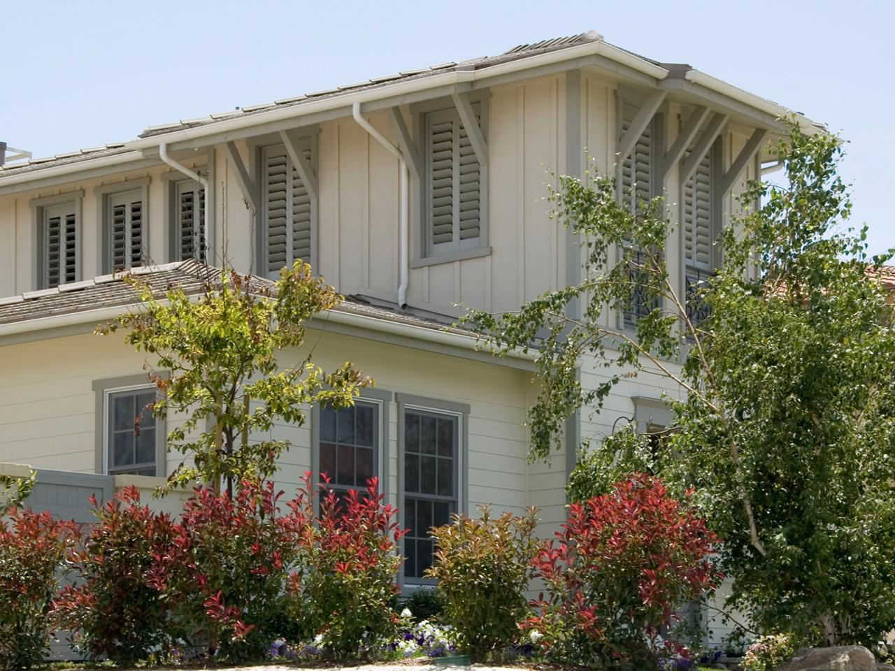 Outside view of home with interior shutters