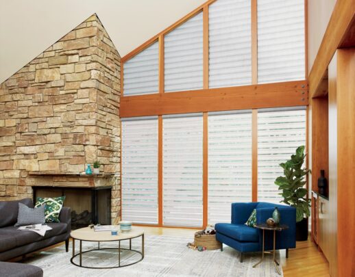 Pirouette Window Shadings satin living room Pirouette® Window Shadings