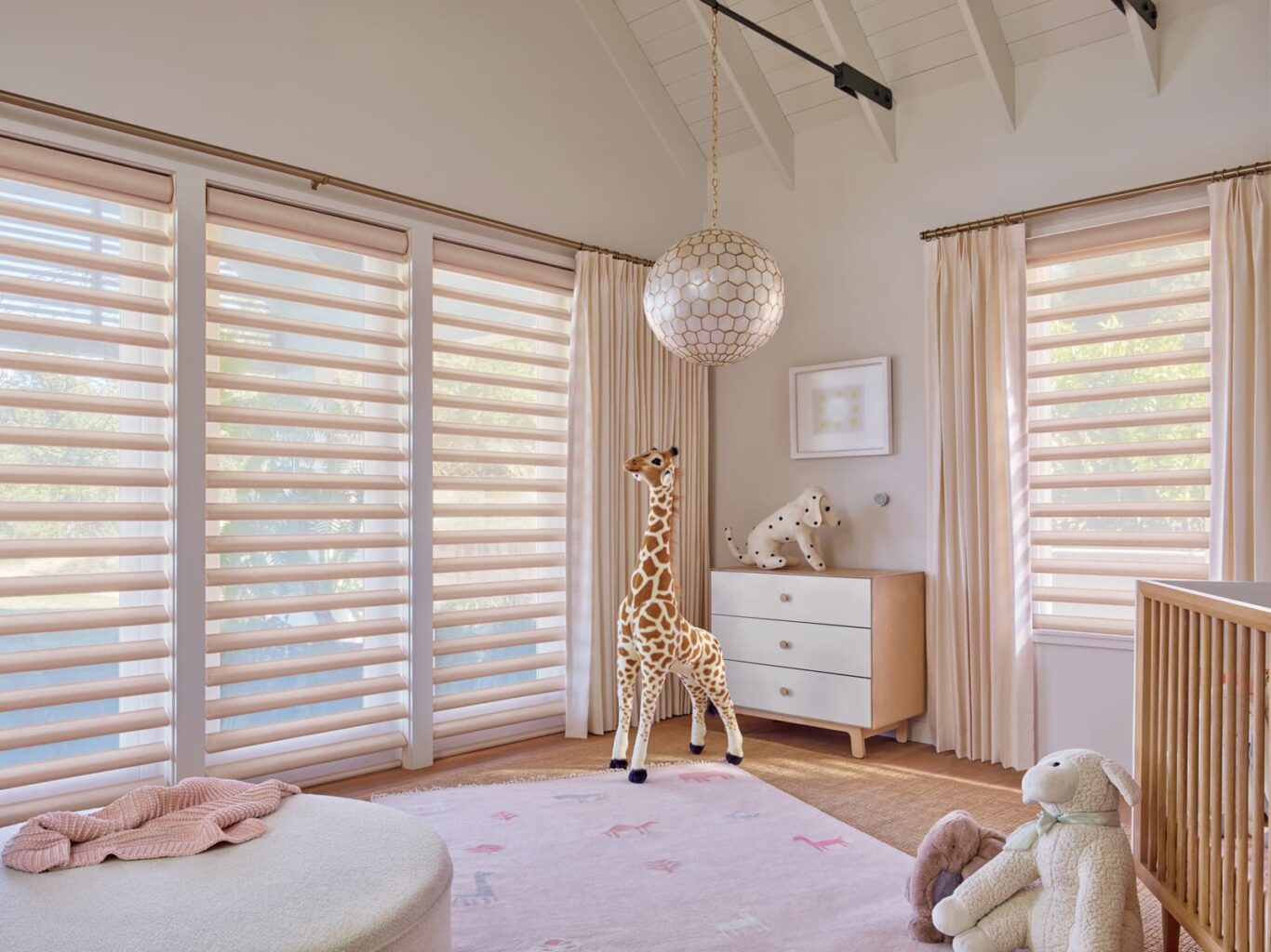 Nursery with Pirouette® Window Shadings