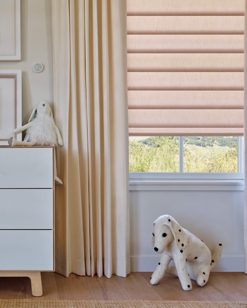 window shadings on nursery windows