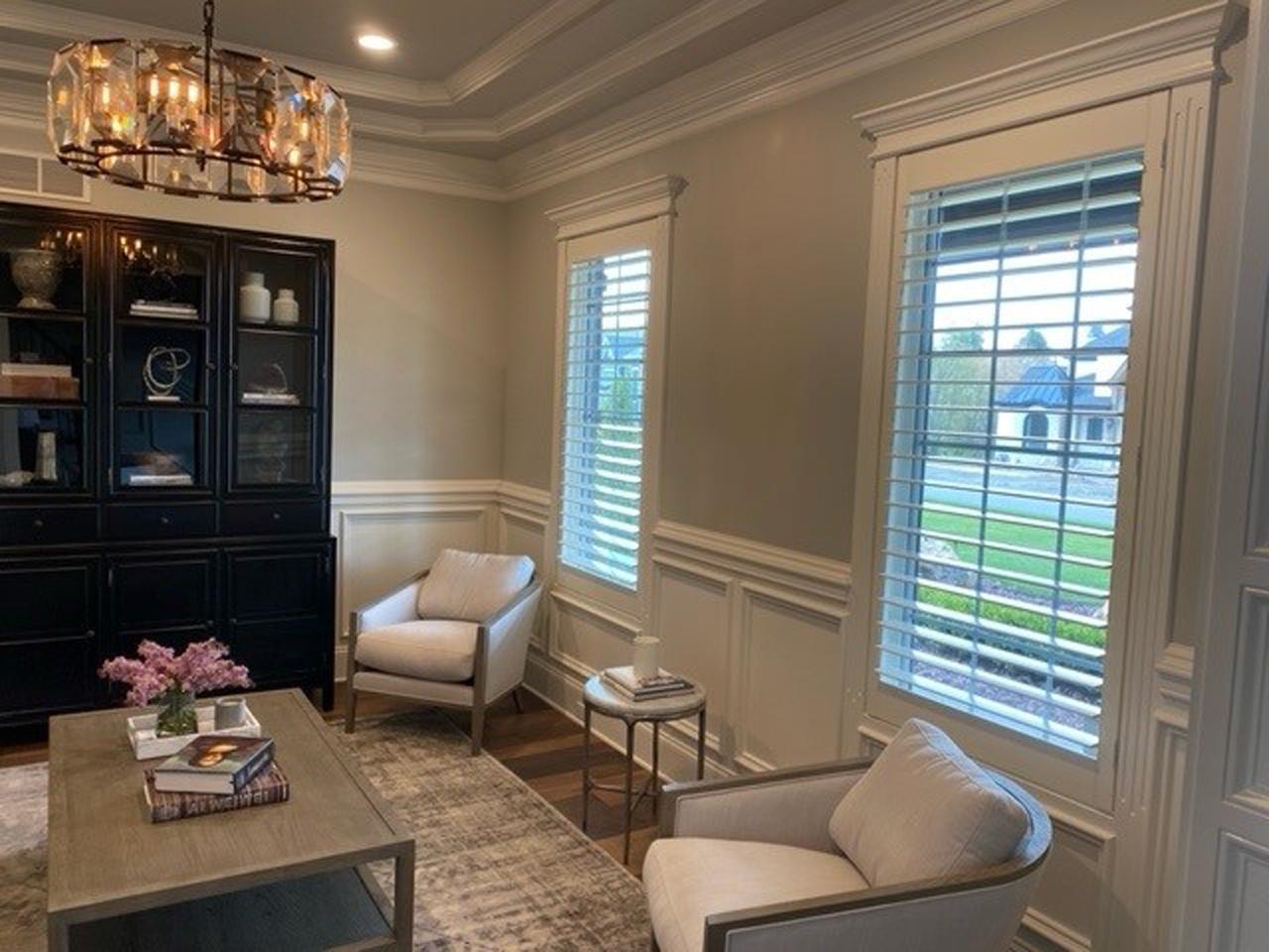 Louverwood shutters in living room