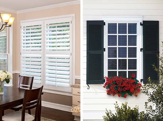 interior and exterior shutters