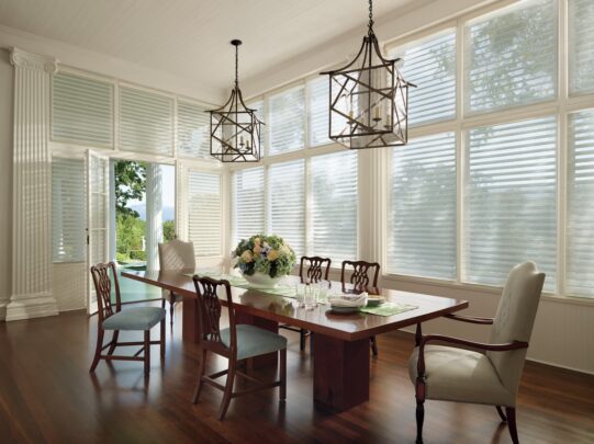 Silhouette Window Shadings india silk dining room Silhouette® Window Shadings