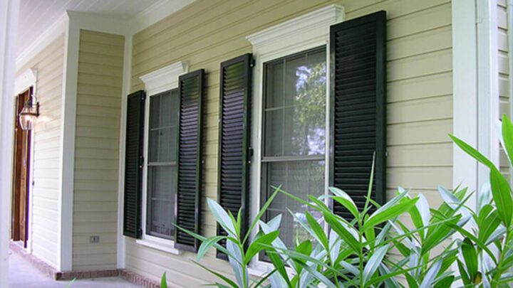 Heritage-DiningRoom-1 Storm Louvered Shutters