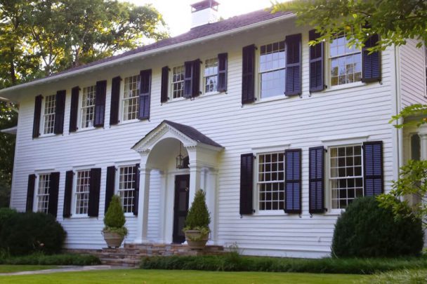 living room 2 Storm Louvered Shutters