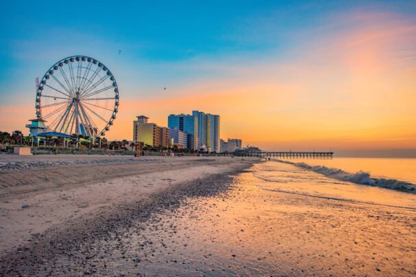 Sunrise over Myrtle Beach, South Carolina