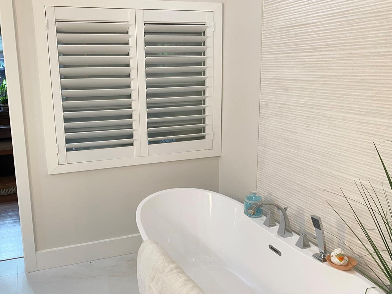Bathroom with shutters
