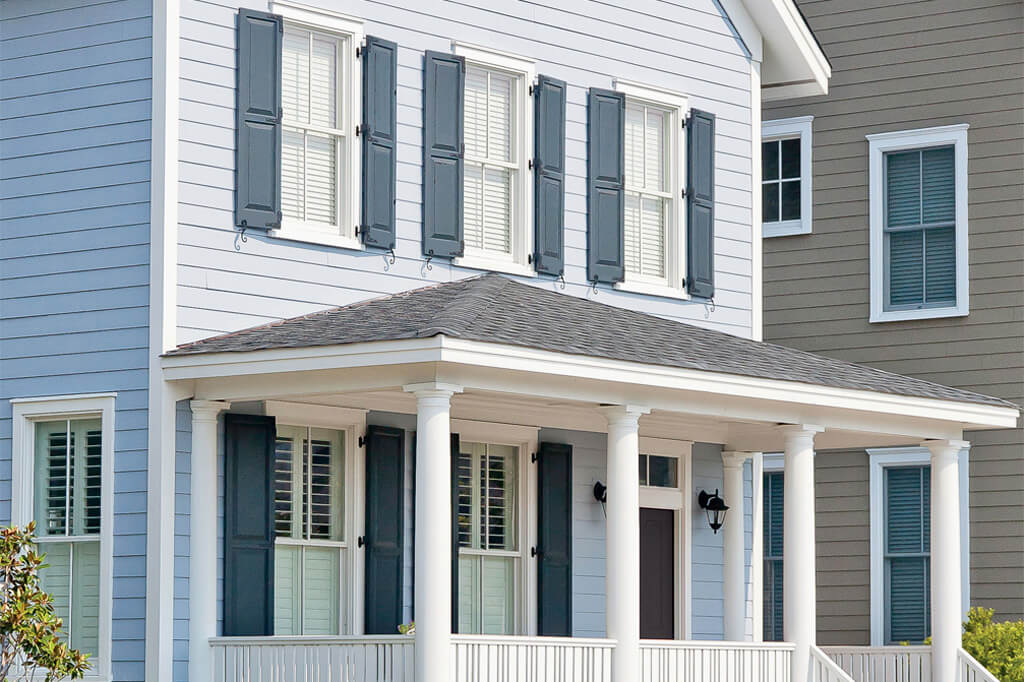 exterior shutters on a home