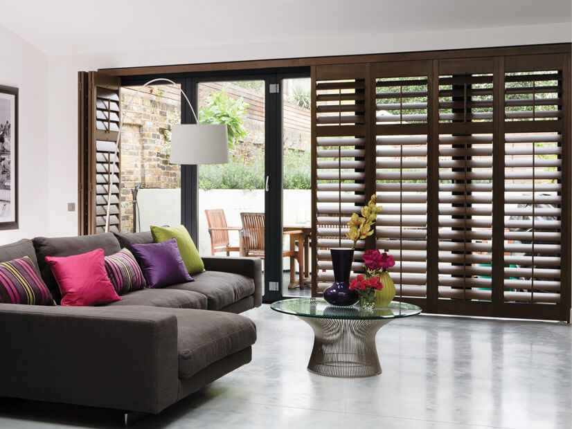 American Walnut Bifold Shutters