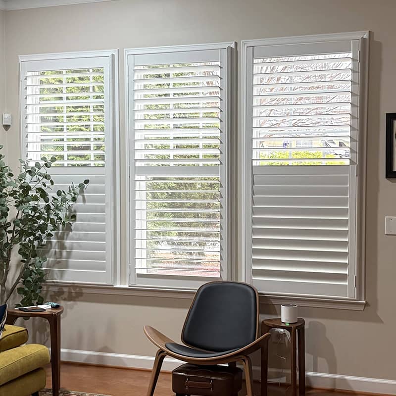 outside-mount plantation shutters