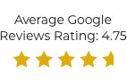 Average Google Reviews Rating: 4.75