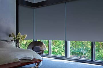 room darkening roller shades